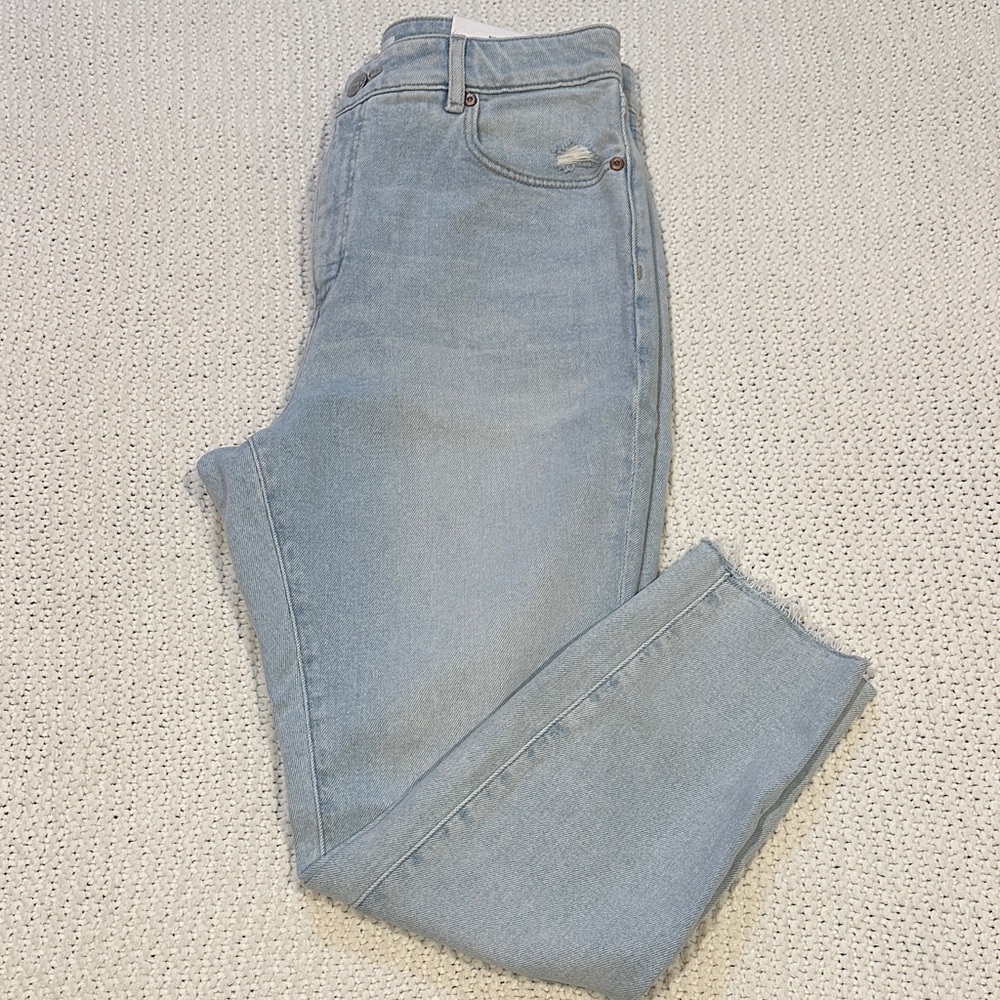 LOFT Curvy High Waist Skinny Ankle Jeans